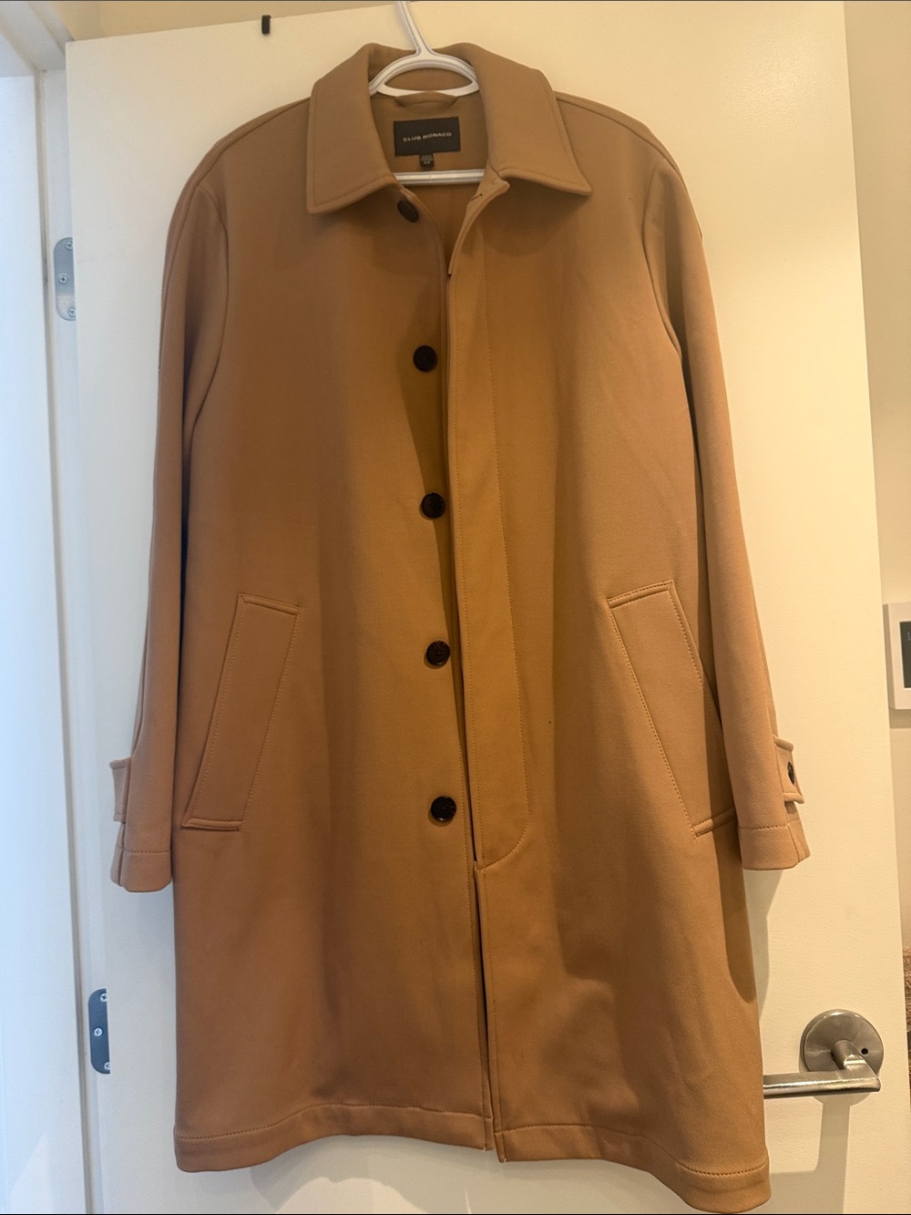 Club Monaco Tan Single-Breasted Coat